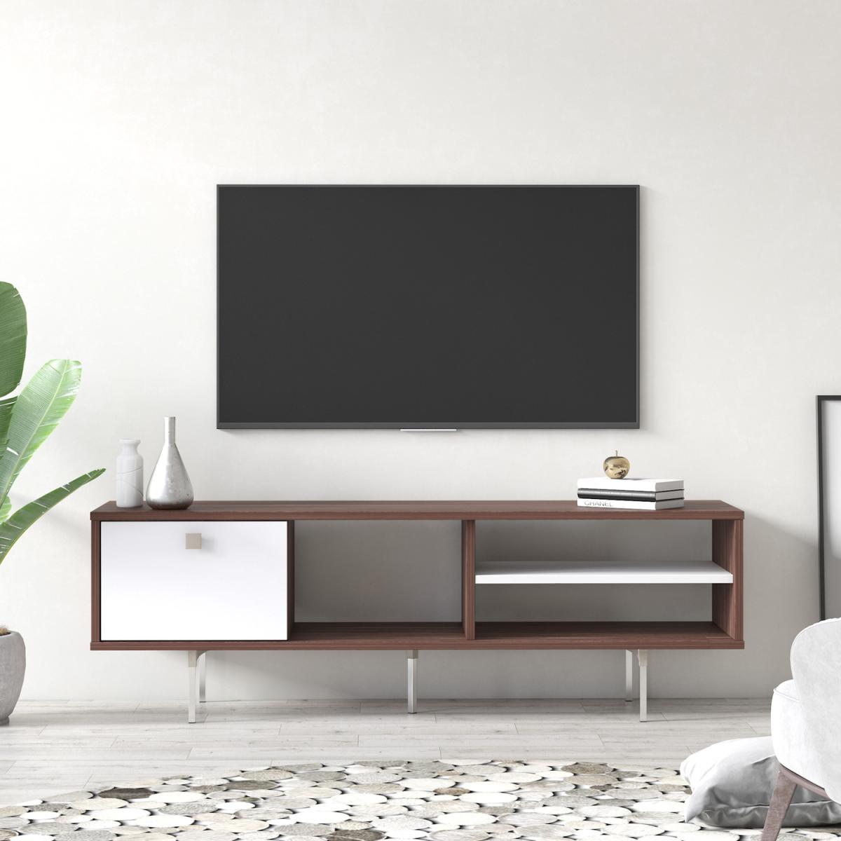 Mika TV Stand for TVs up to 55" by Ruumstore - Victoria Walnut – image 3