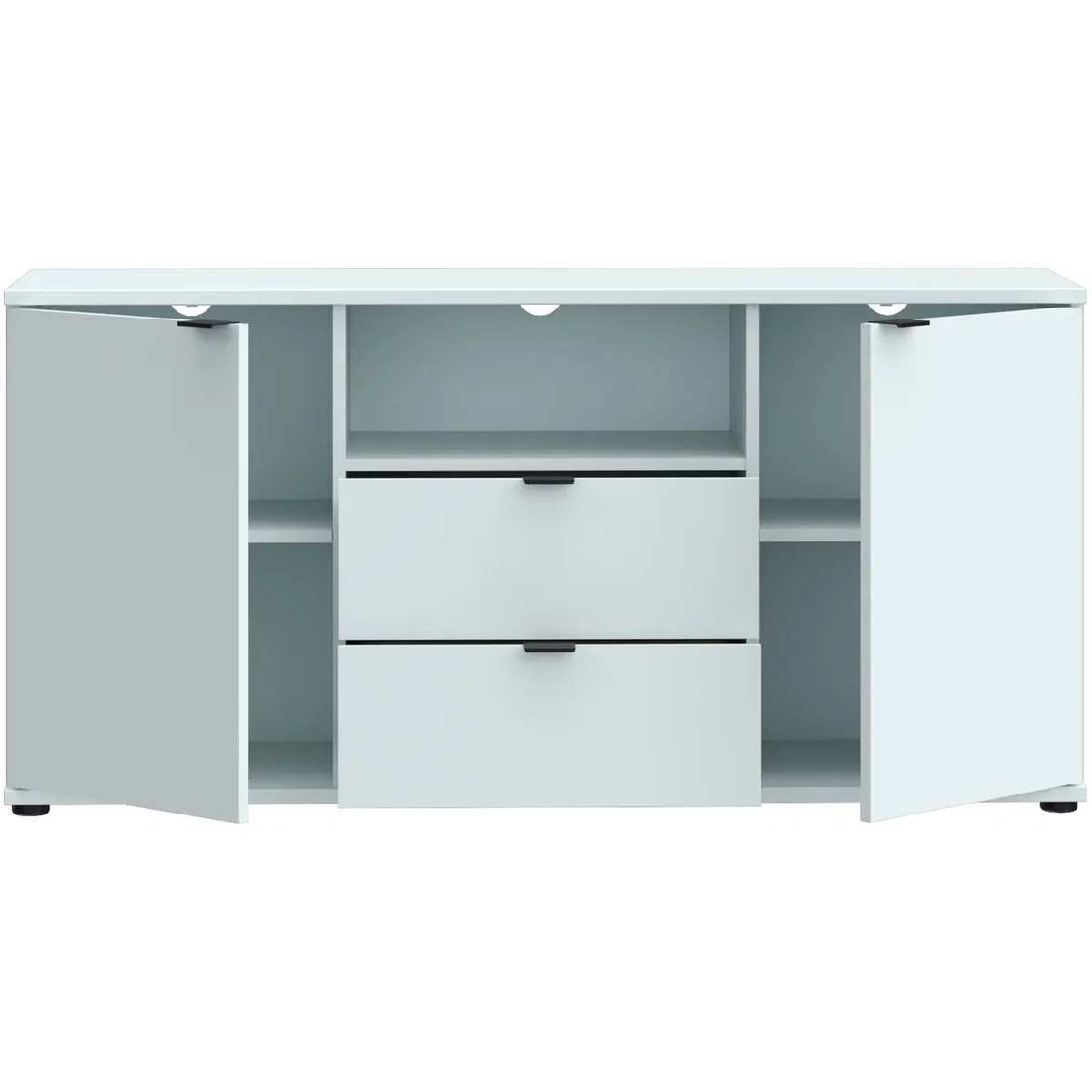 Ganymede TV Unit with Open Shelf, 2 Drawers & 2 Doors - Terracotta – image 3