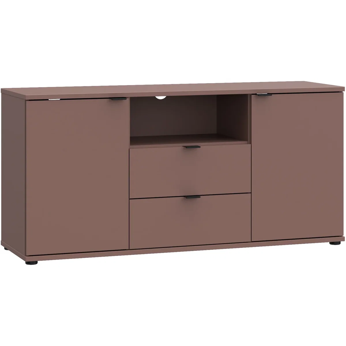 Ganymede TV Unit with Open Shelf, 2 Drawers & 2 Doors - Terracotta – image 23