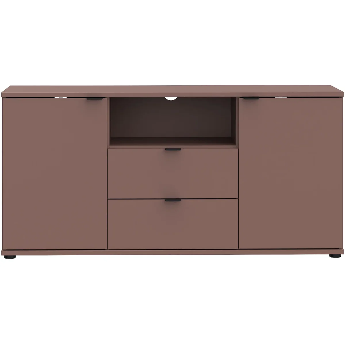 Ganymede TV Unit with Open Shelf, 2 Drawers & 2 Doors - Terracotta – image 24