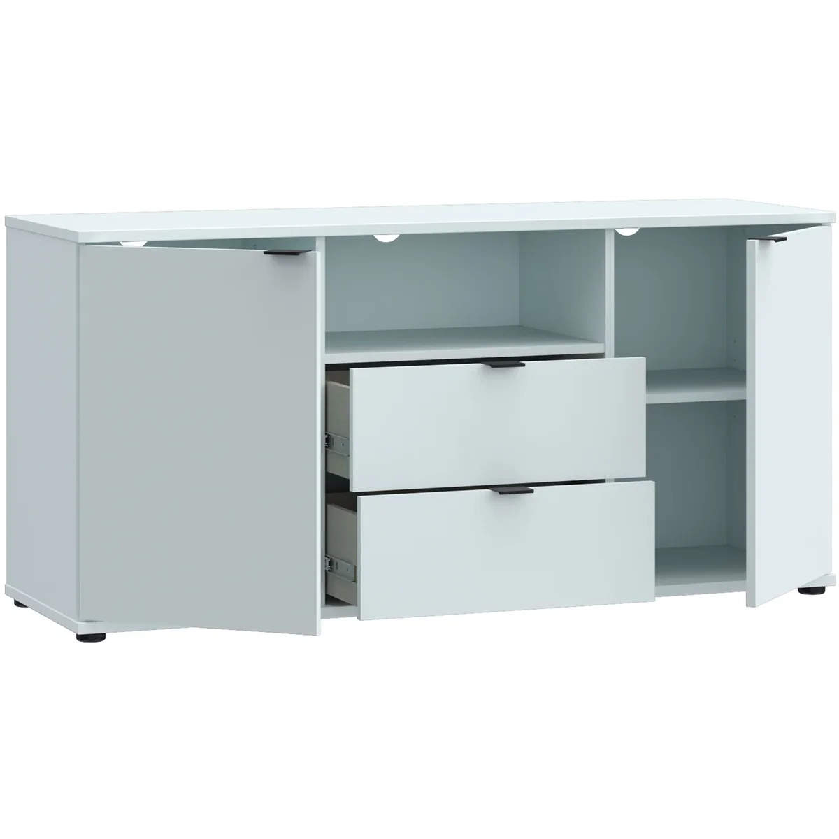 Ganymede TV Unit with Open Shelf, 2 Drawers & 2 Doors - Terracotta – image 6