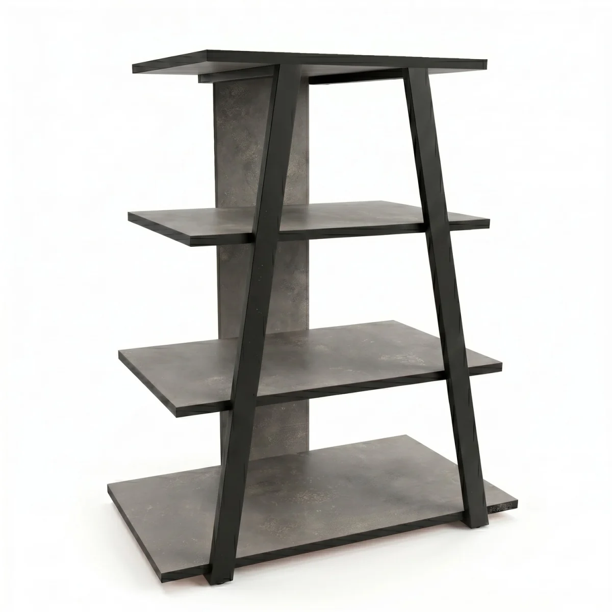 Decortie Lyno Mini TV Unit For TVs Up To 24in With 3 Shelves - Retro Grey – image 3