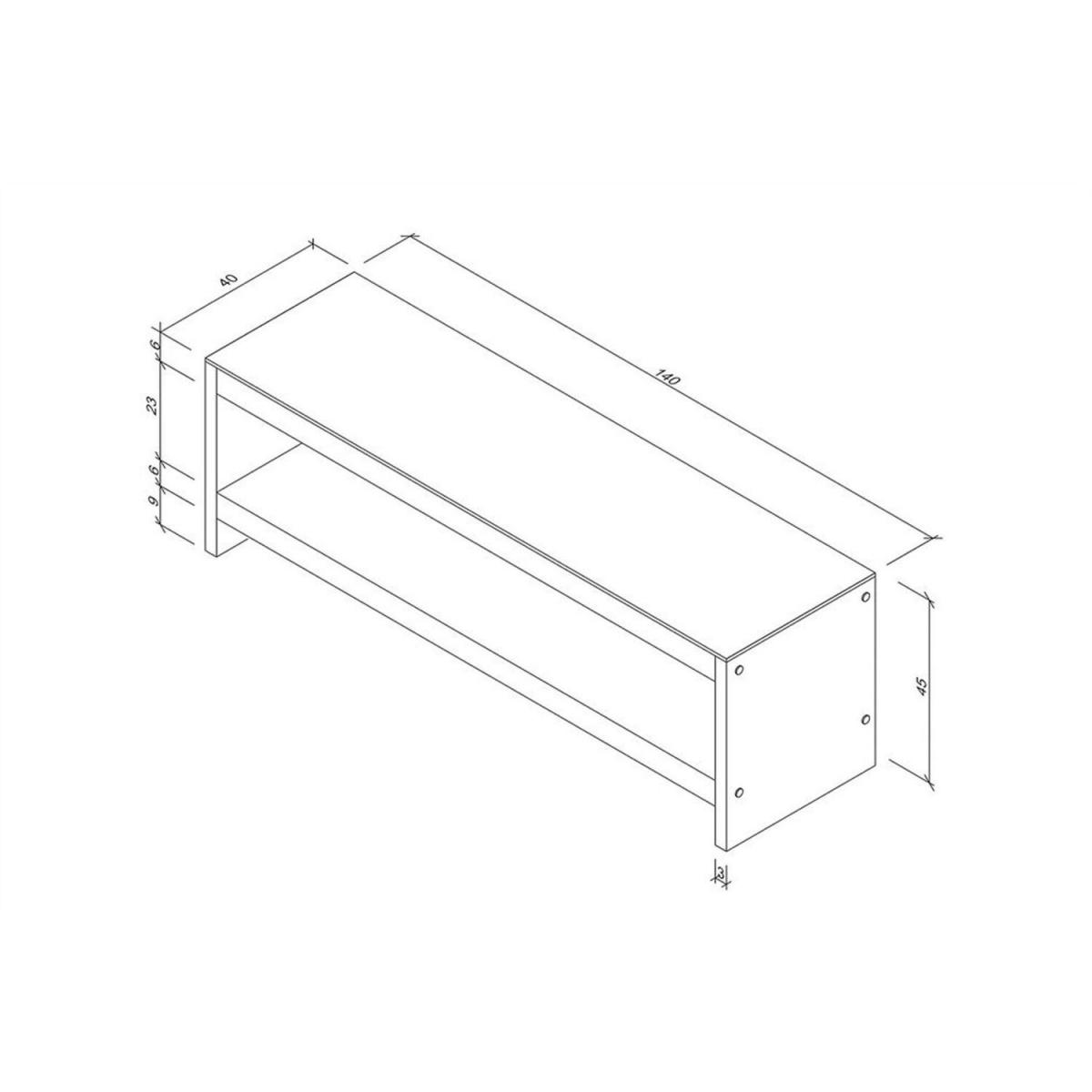 Pisagor Solid Wood and Tempered Smoked Glass TV Unit Tv301 Smoked Walnut - Smoked & Walnut – image 5
