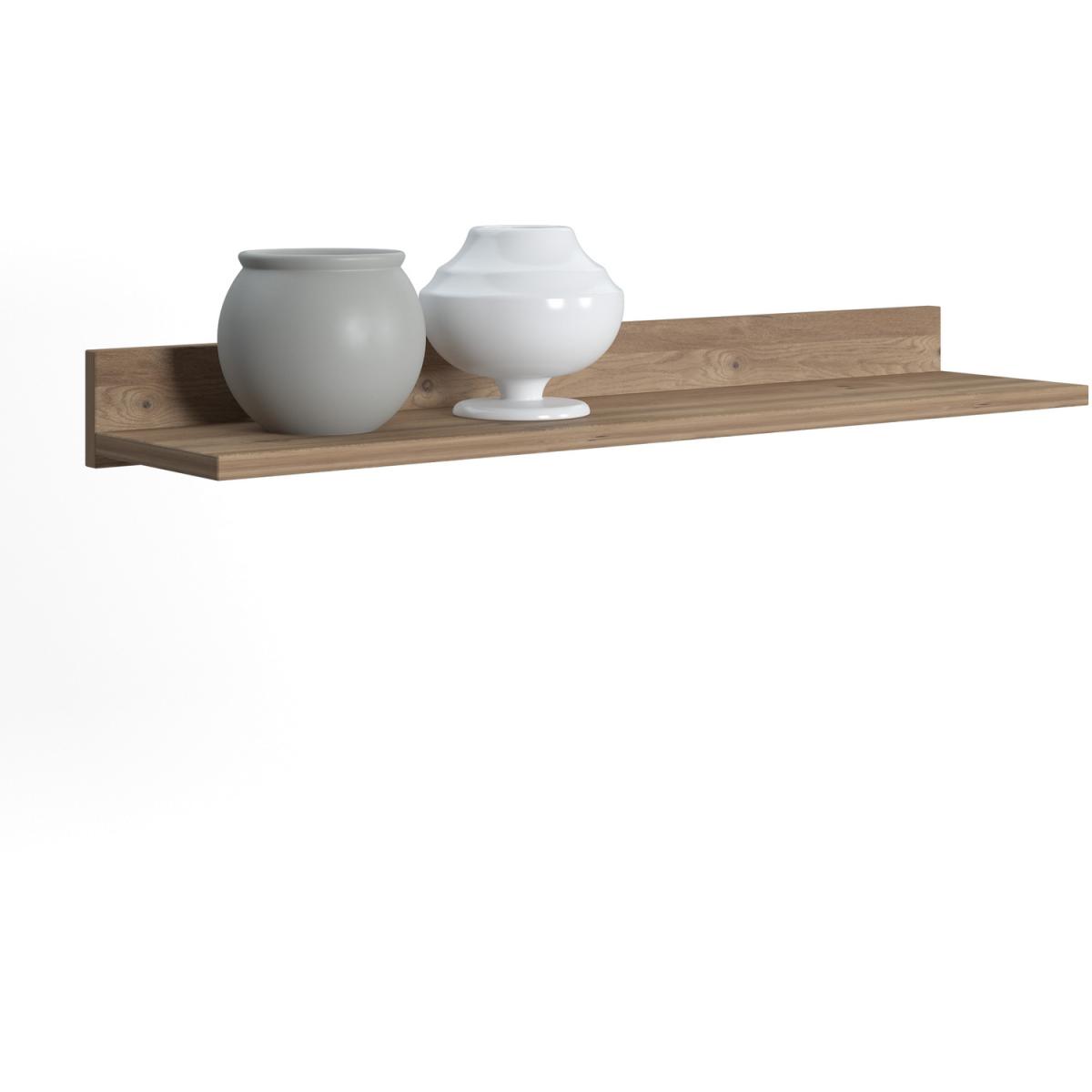 Vega TV Unit Upper Shelf, Decorative Wall Shelf - Varna Oak – image 6