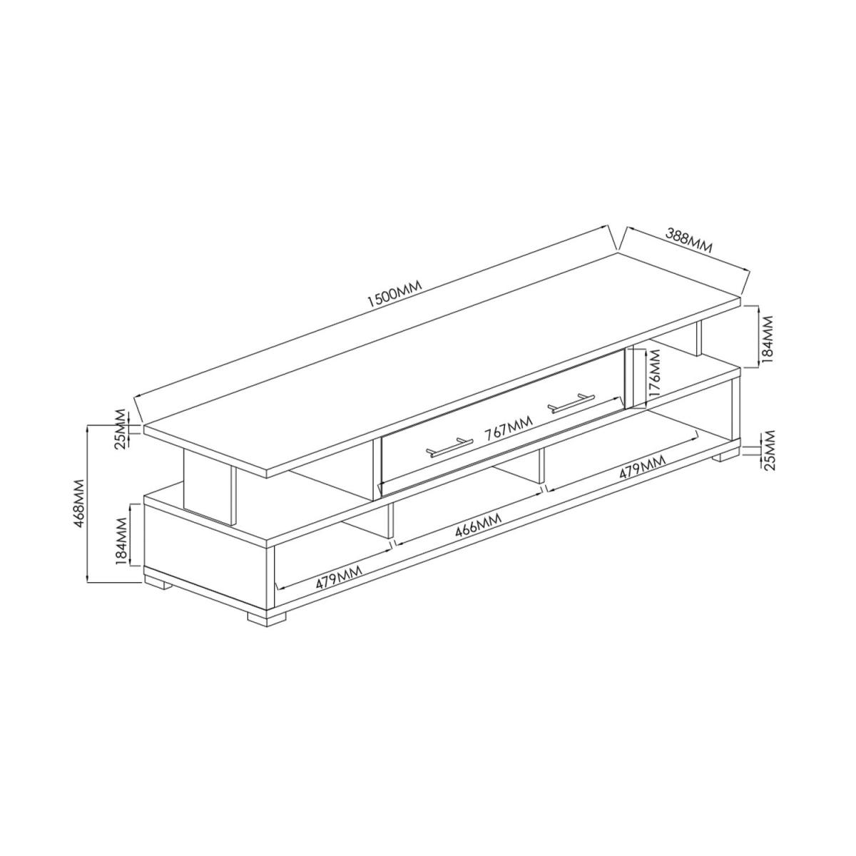 Apollo TV Unit - Oak – image 2