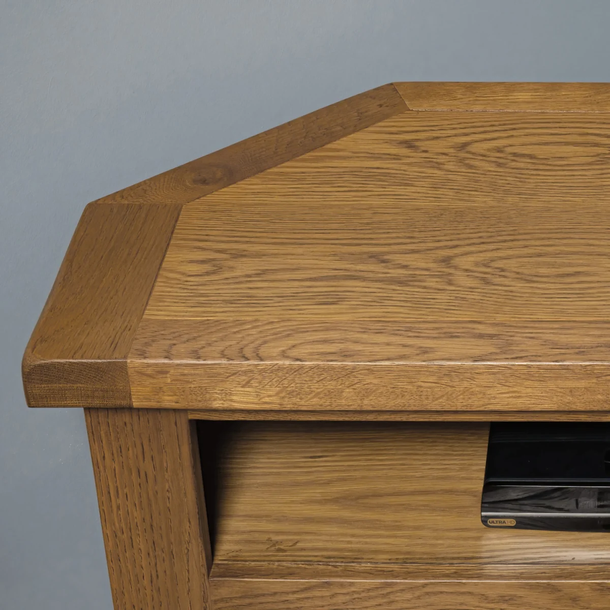Rustic Oak Corner Tv Media Unit Soild Tough And Grove Fully Assembled - Rustic Oak – image 5