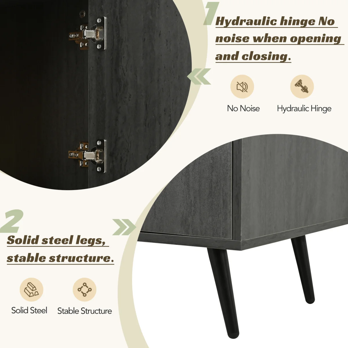 Stylish TV Stand with Smart Cable Management – image 3