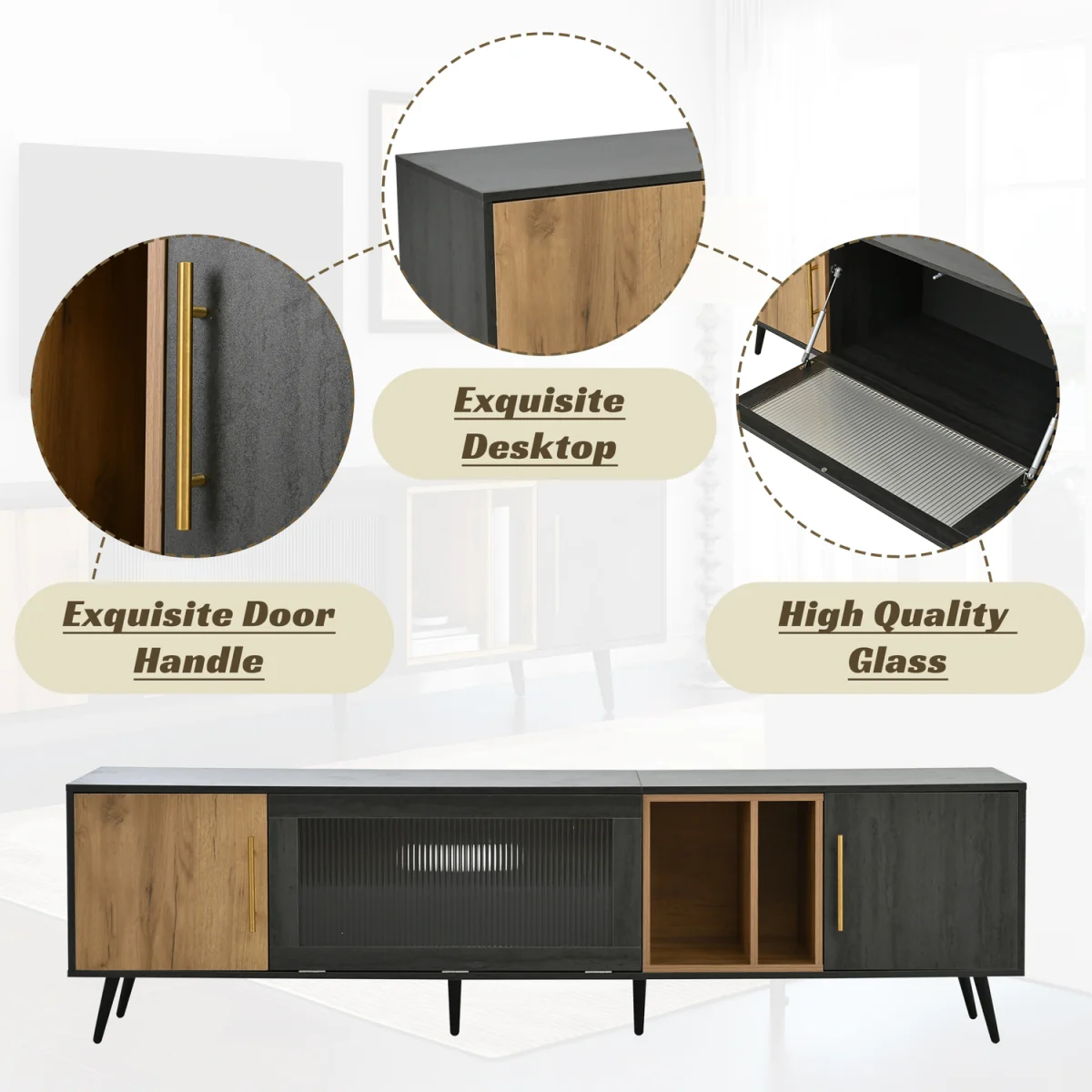 Stylish TV Stand with Smart Cable Management – image 5