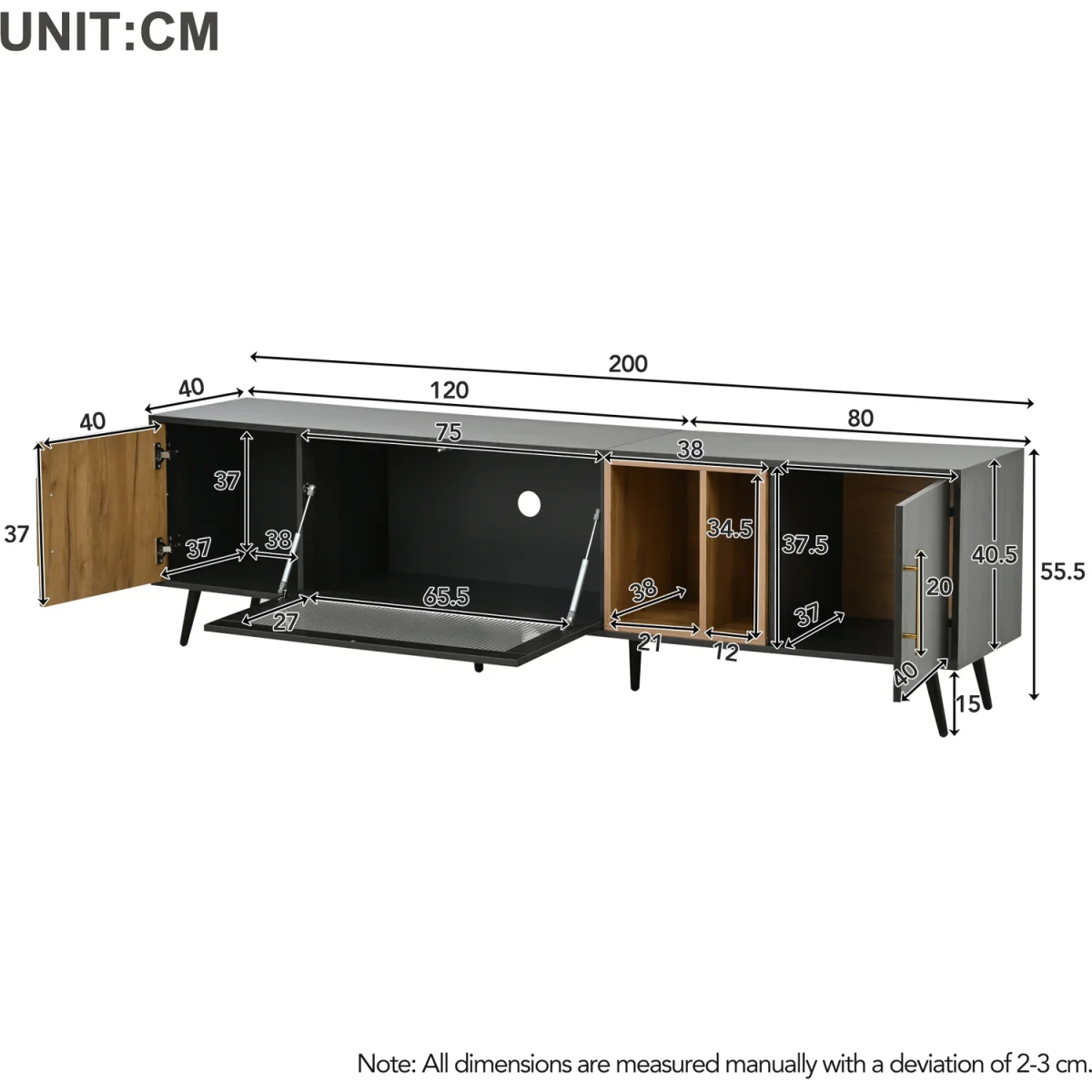 Stylish TV Stand with Smart Cable Management – image 6