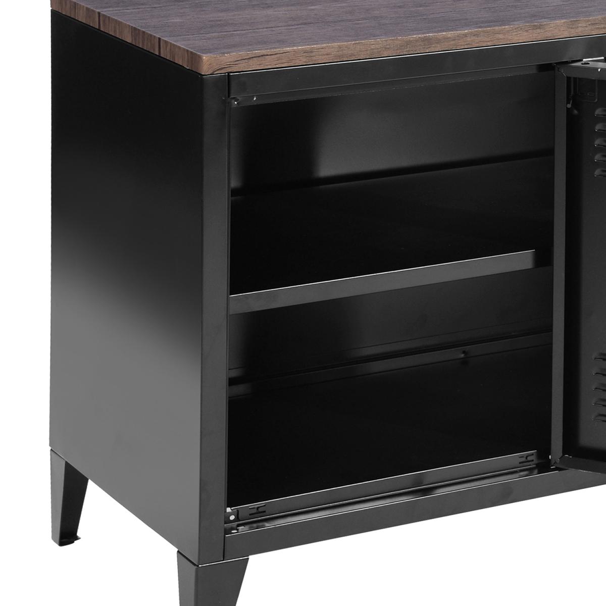 Matapouri TV Cabinet Storage Box - Black Wood – image 12