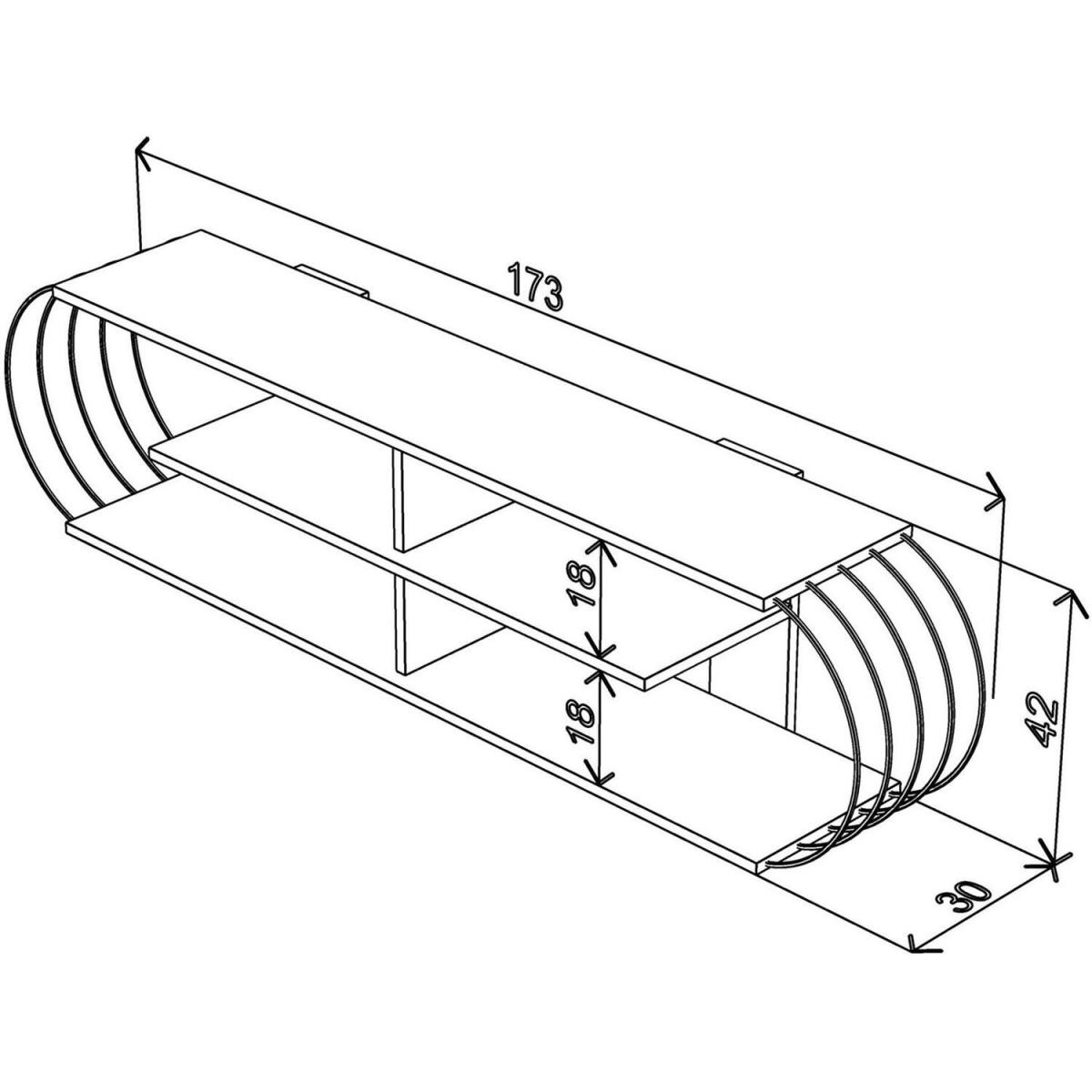 Case TV Stand White Chrome - White – image 5