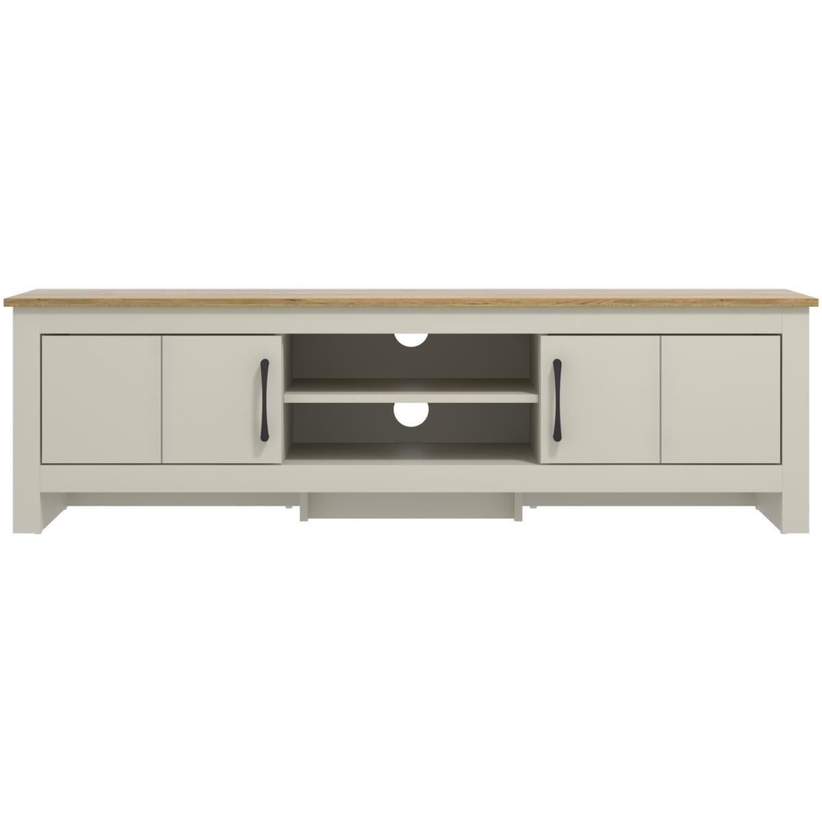 Appledore Large TV Unit - Light Grey – image 7