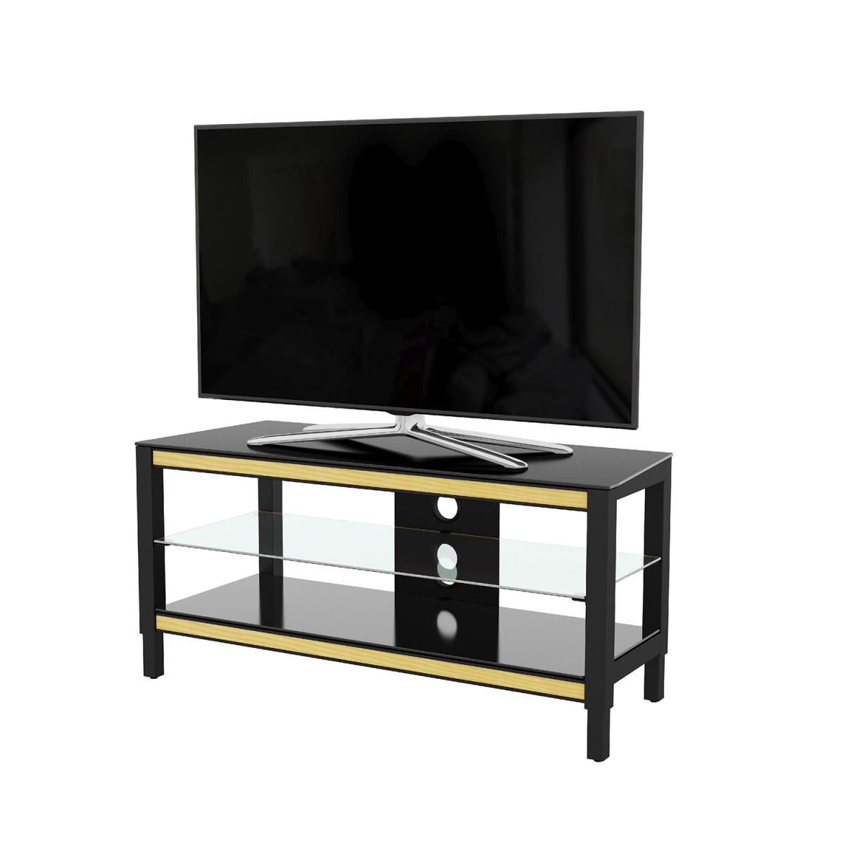 Twist Height and Colour Adjustable TV Stand - Black – image 3
