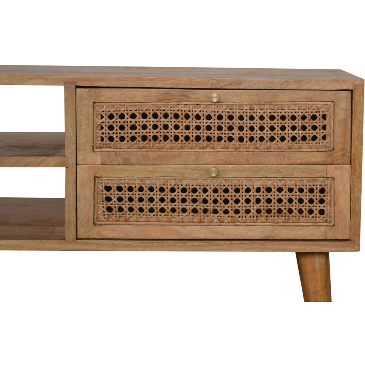 Rattan Media Unit - Orange – image 4