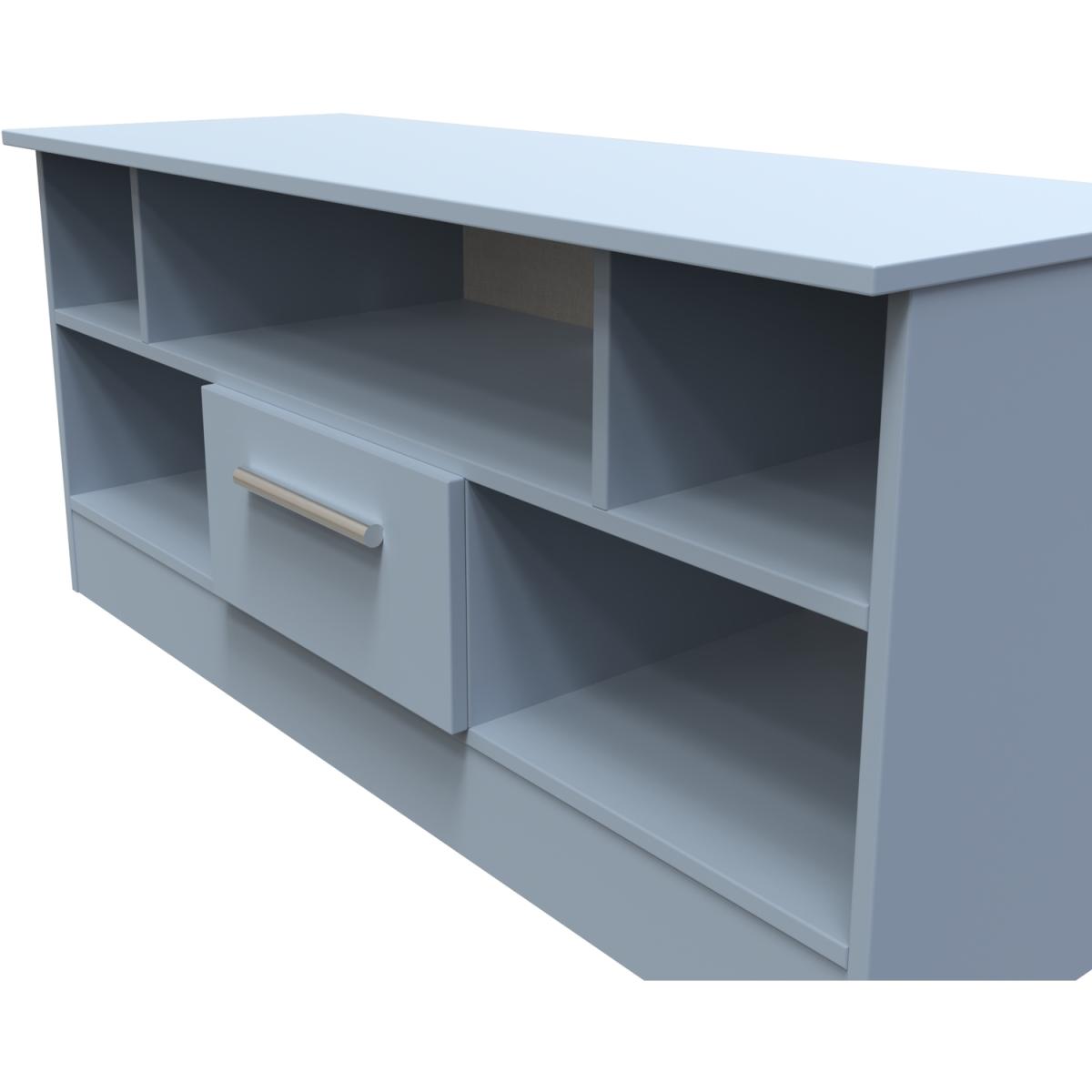 Contrast 1 Drawer TV Media Unit - Denim Blue – image 4