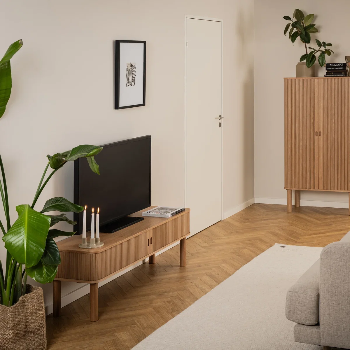 Langley TV Unit in Oak - Oak – image 4