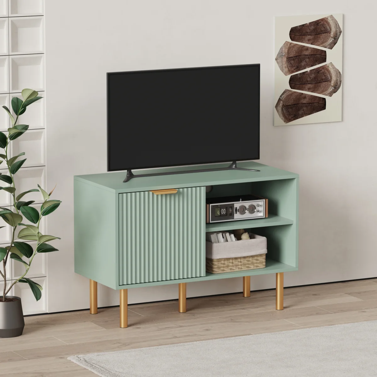 1 Door TV stand - Green – image 2