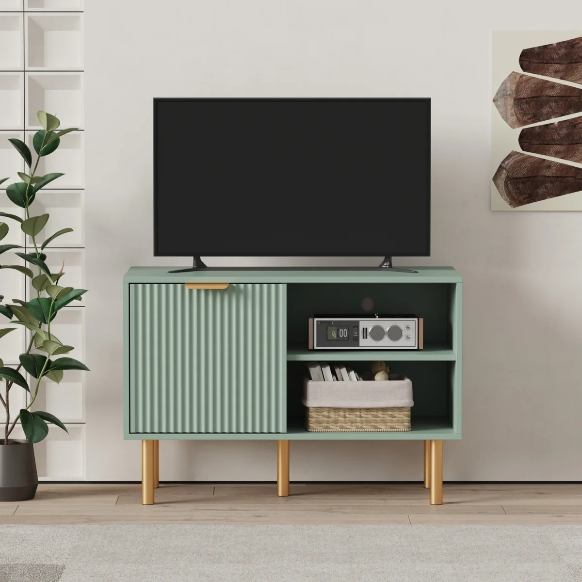 1 Door TV stand - Green – image 3