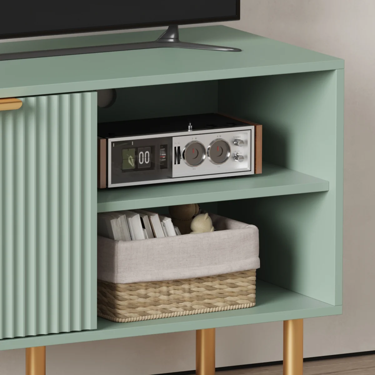 1 Door TV stand - Green – image 5