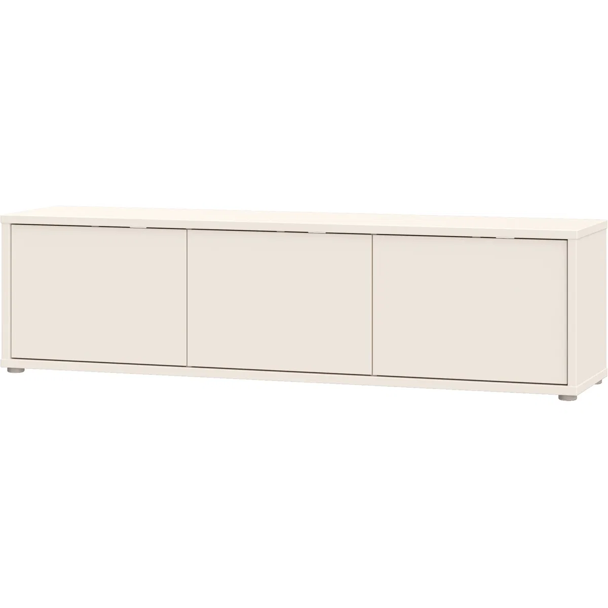Alice Springs Wide TV Cabinet with 3 Doors Push-Open in Taupe - Terracotta – image 17