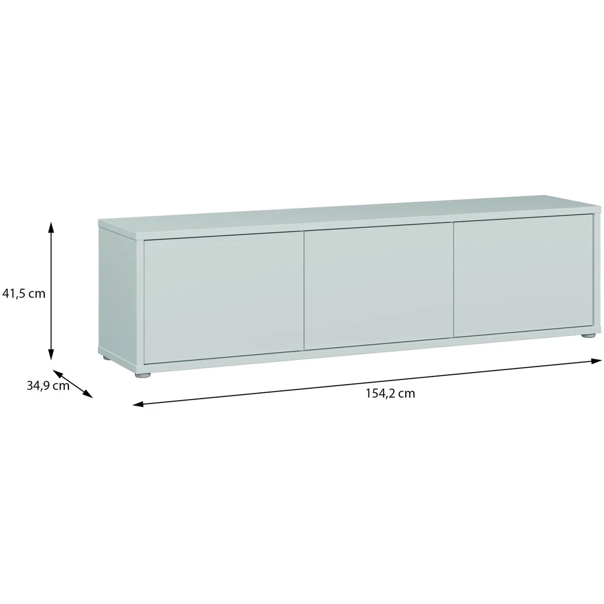 Alice Springs Wide TV Cabinet with 3 Doors Push-Open in Taupe - Terracotta – image 26