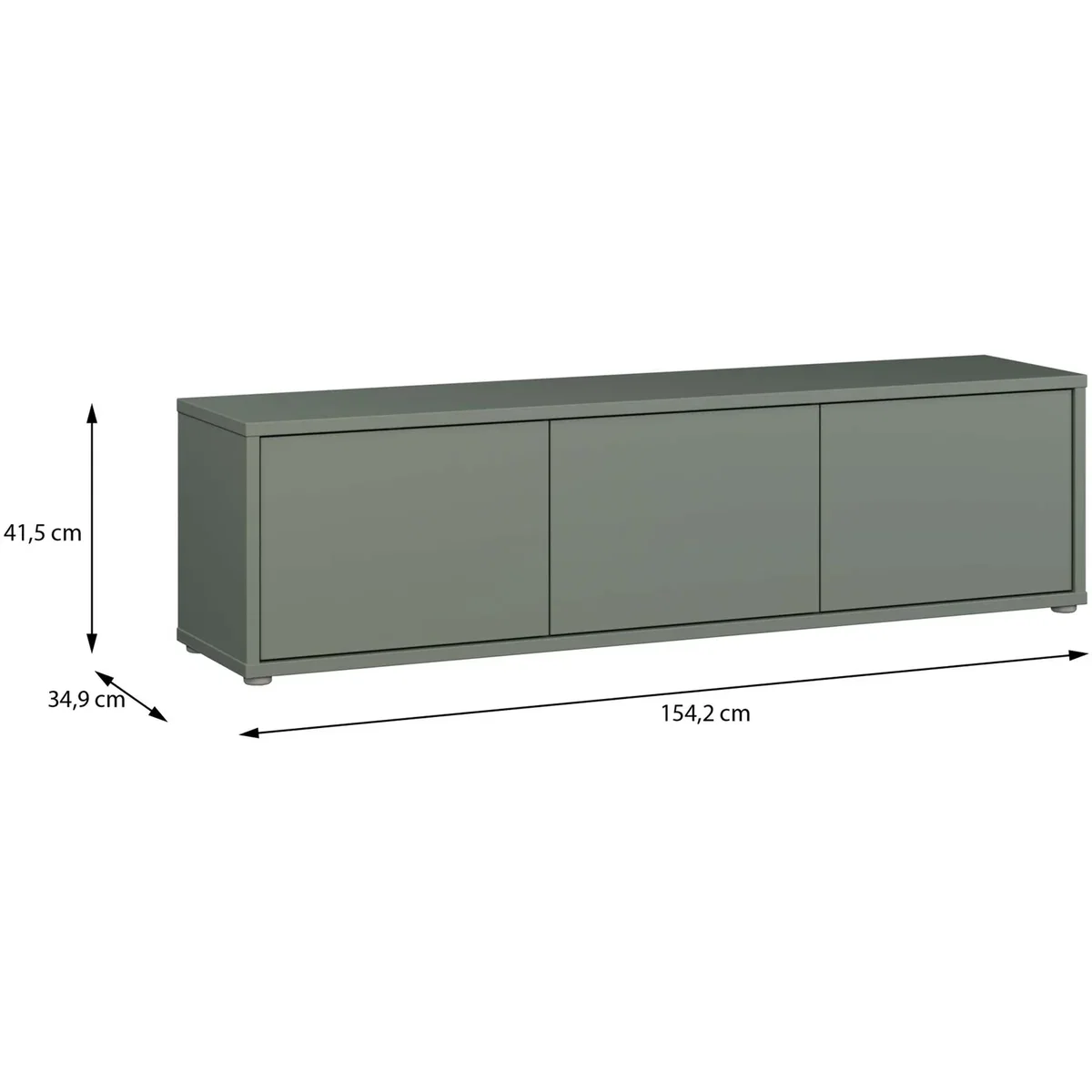 Alice Springs Wide TV Cabinet with 3 Doors Push-Open in Taupe - Terracotta – image 33