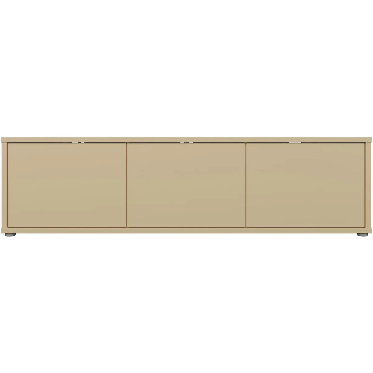 Alice Springs Wide TV Cabinet with 3 Doors Push-Open in Taupe - Terracotta – image 35