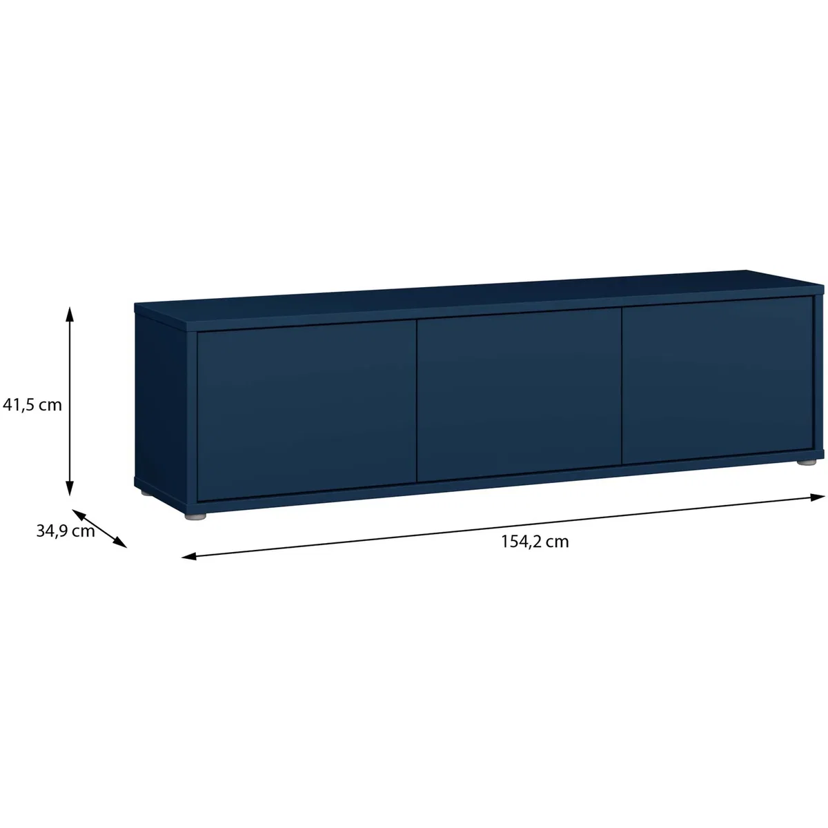 Alice Springs Wide TV Cabinet with 3 Doors Push-Open in Taupe - Terracotta – image 44