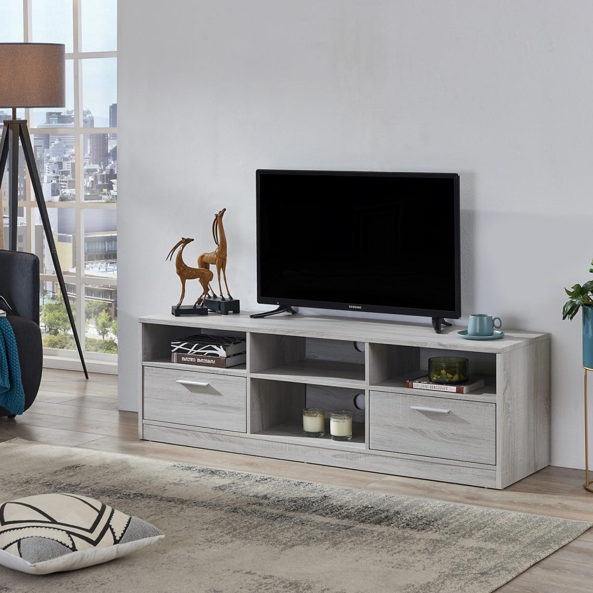 Hartley TV Unit - Light Grey – image 4