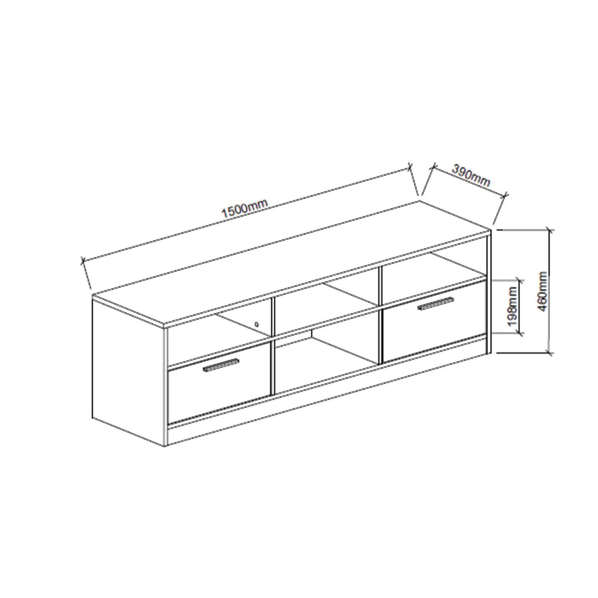 Hartley TV Unit - Light Grey – image 5