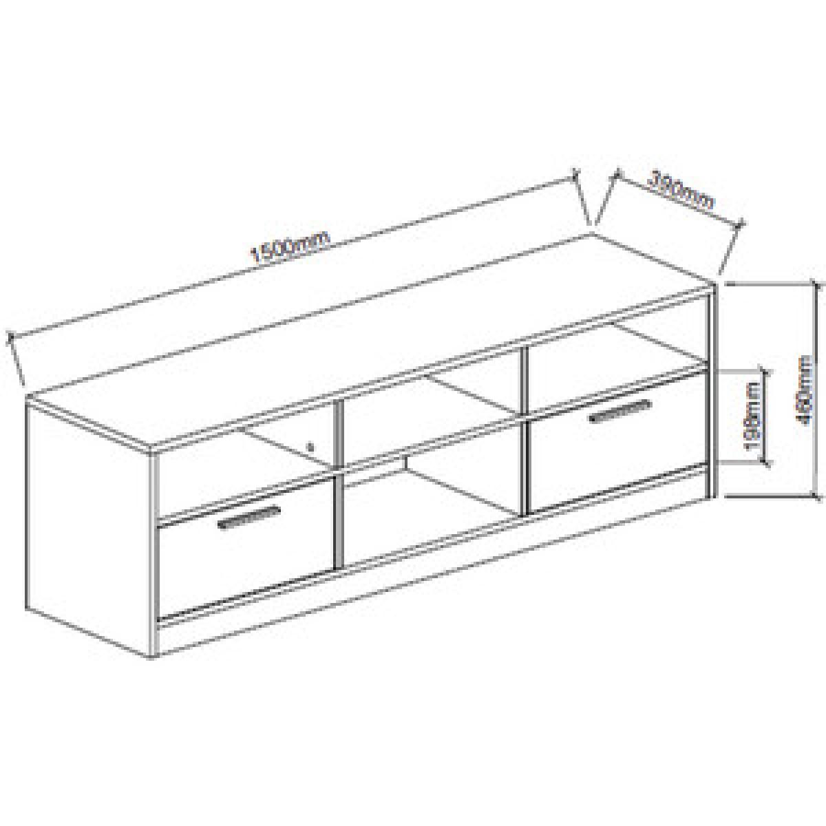 Hartley TV Unit - Light Grey – image 7