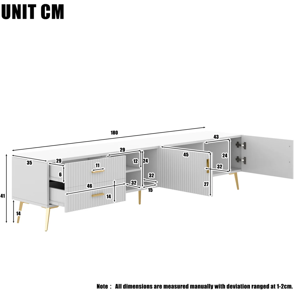 Modern TV Console with Storage – image 3