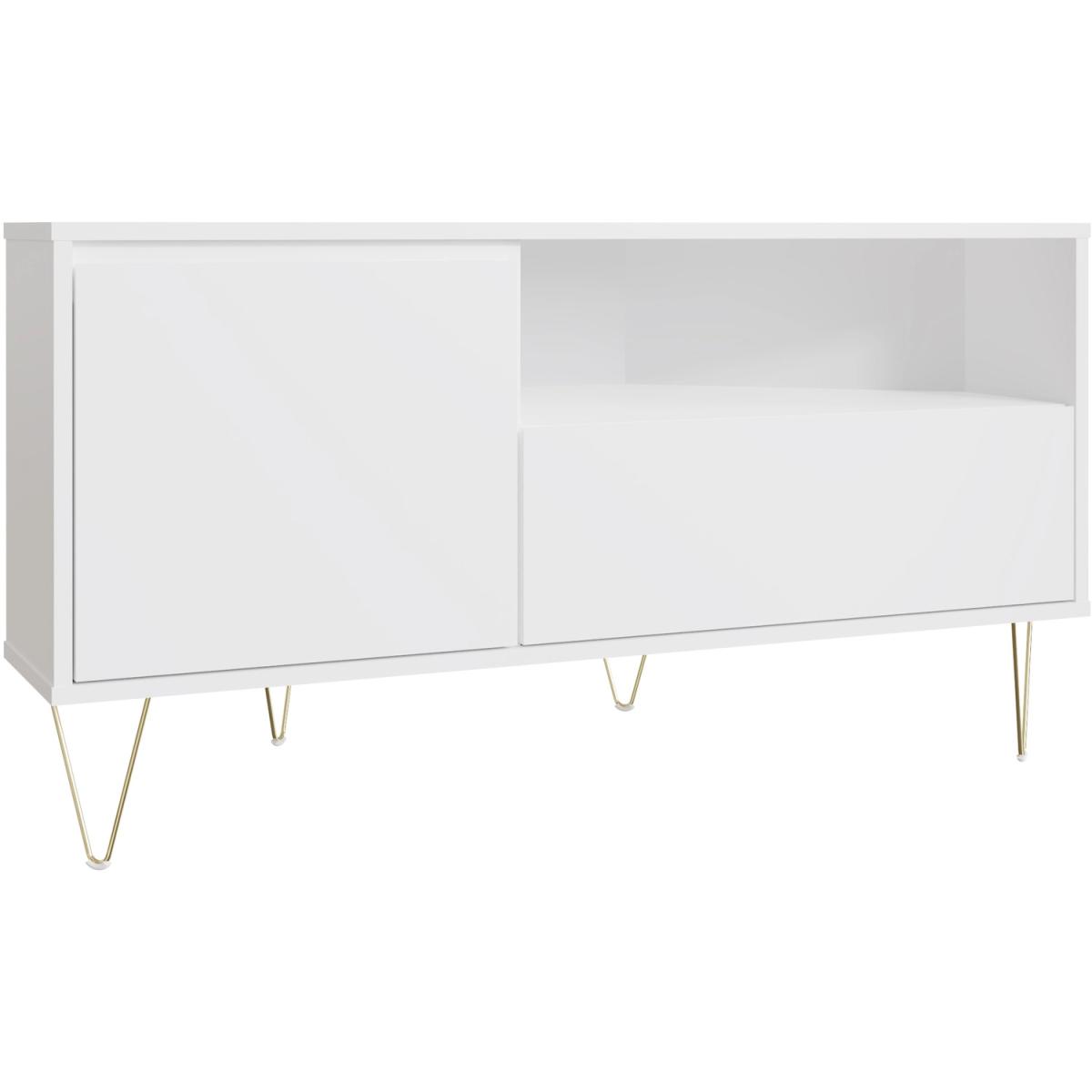 Monaco White Corner TV Stand - White – image 3