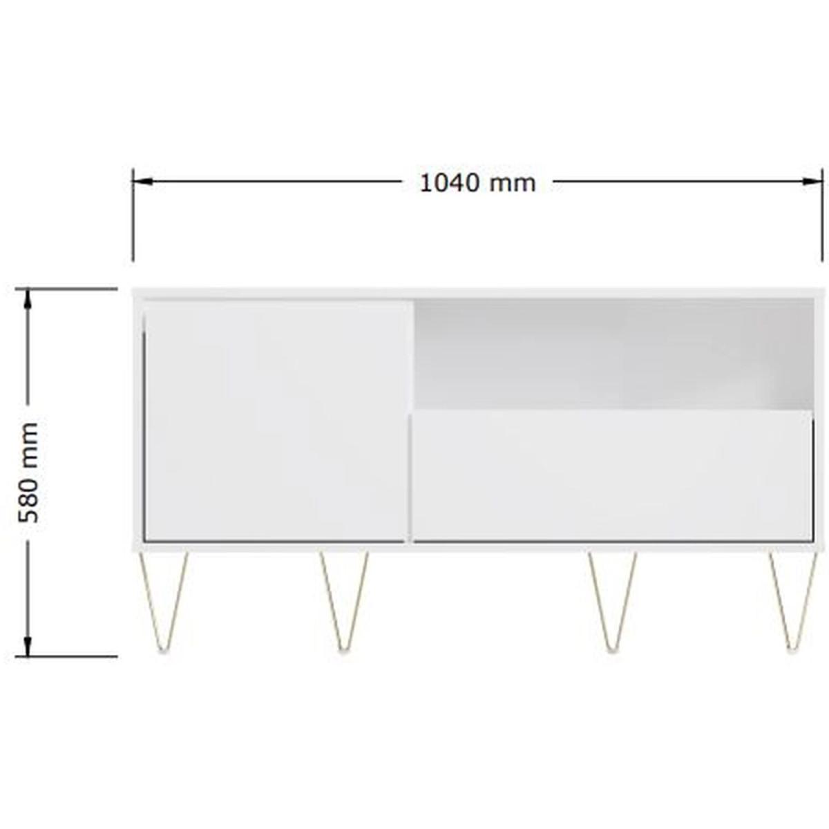 Monaco White Corner TV Stand - White – image 5