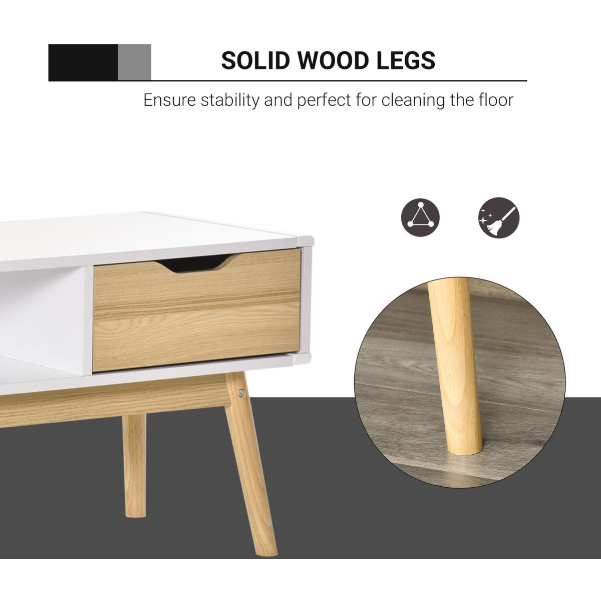 TV Stand Media Unit Cabinet  - White – image 3