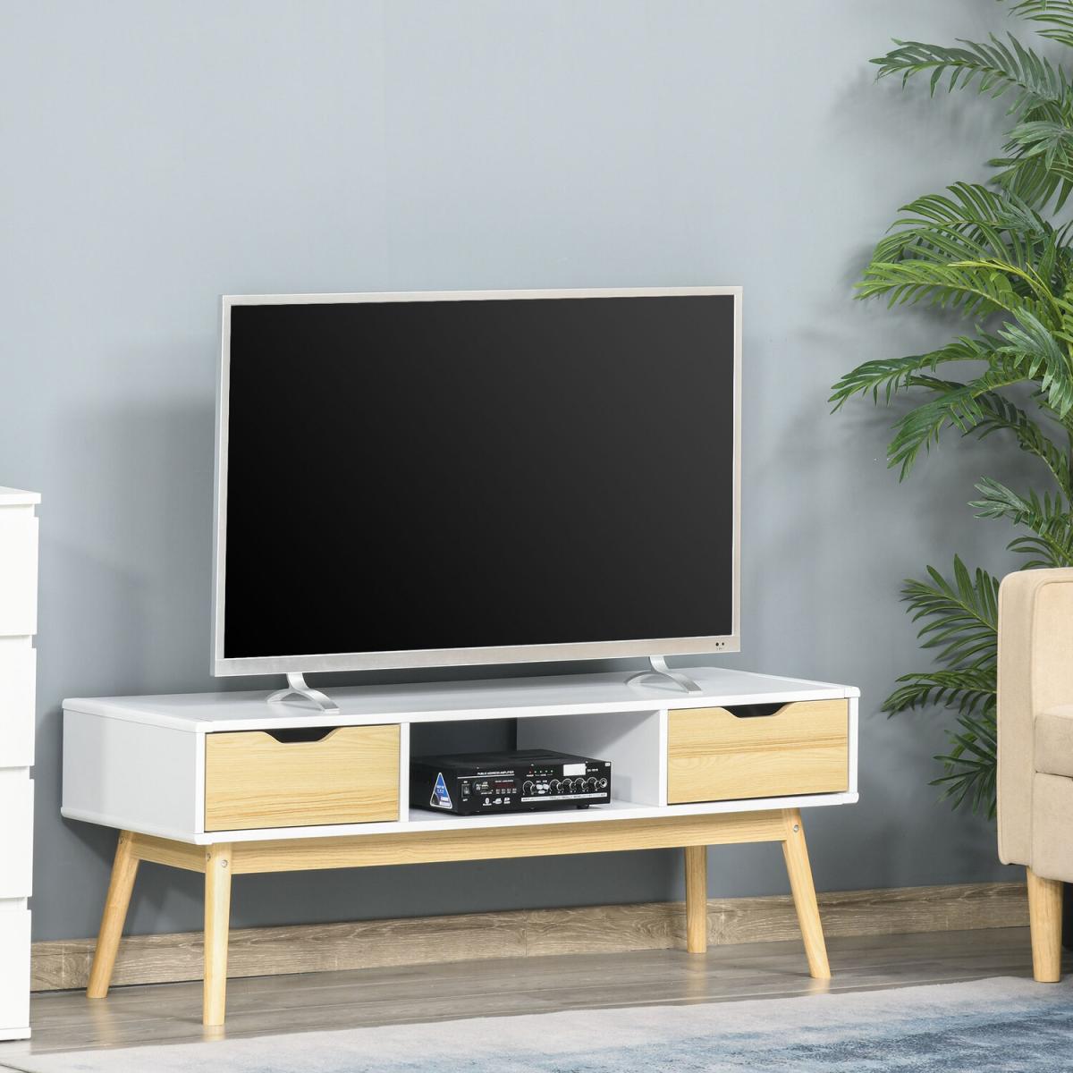 TV Stand Media Unit Cabinet  - White – image 9
