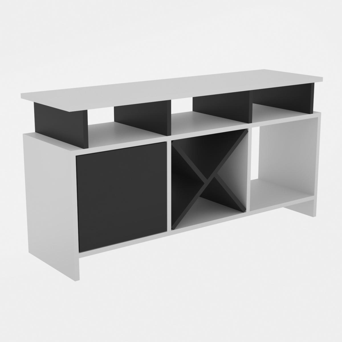 Auburn 120 cm Wide TV Unit and Media Console with Shelves - Anthracite – image 14