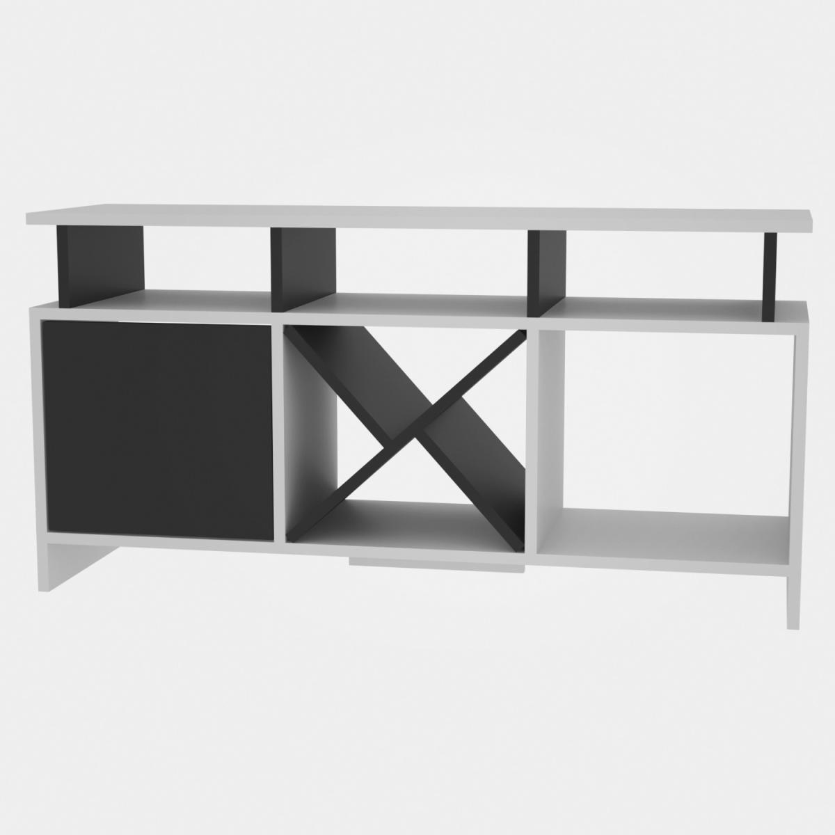 Auburn 120 cm Wide TV Unit and Media Console with Shelves - Anthracite – image 15