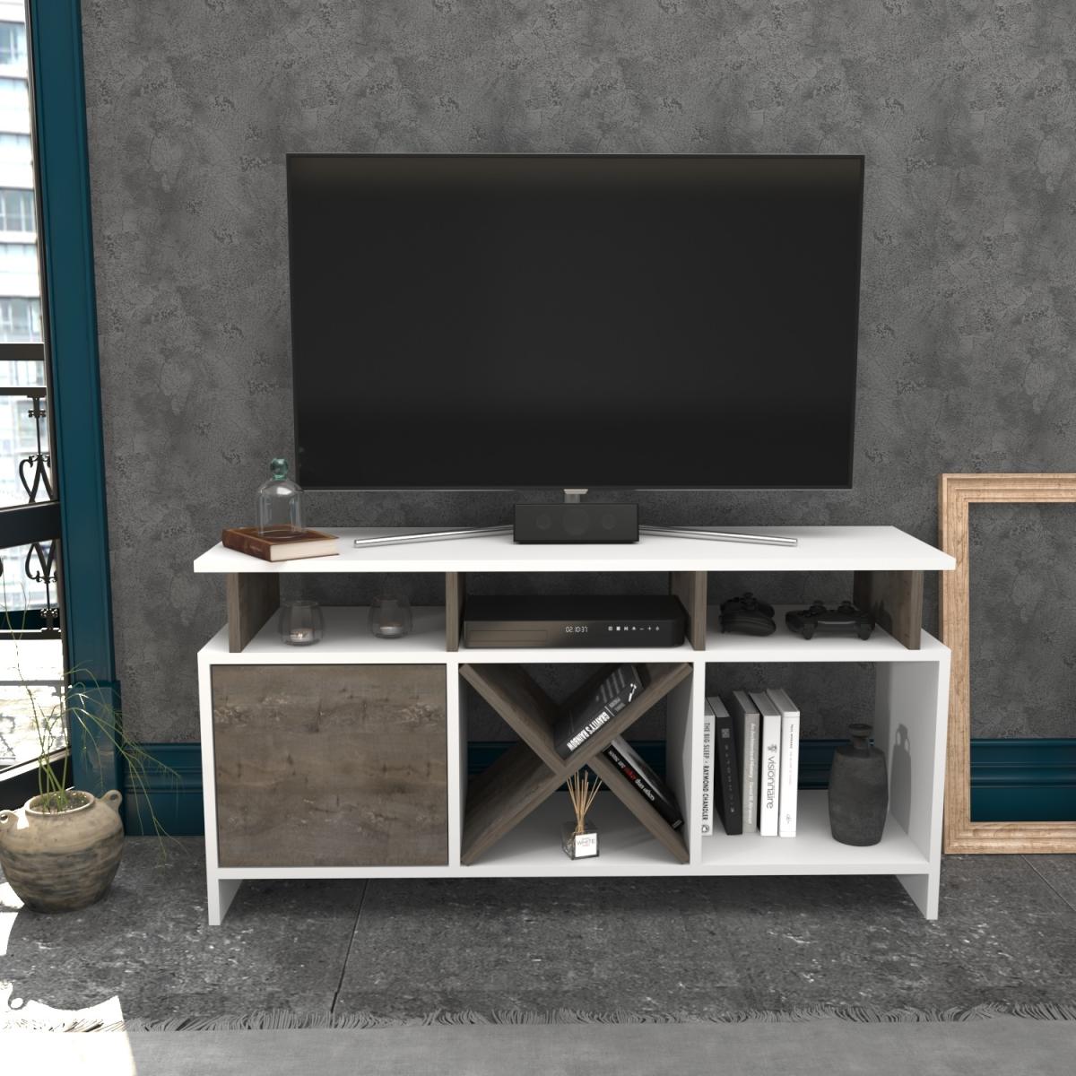Auburn 120 cm Wide TV Unit and Media Console with Shelves - Anthracite – image 16