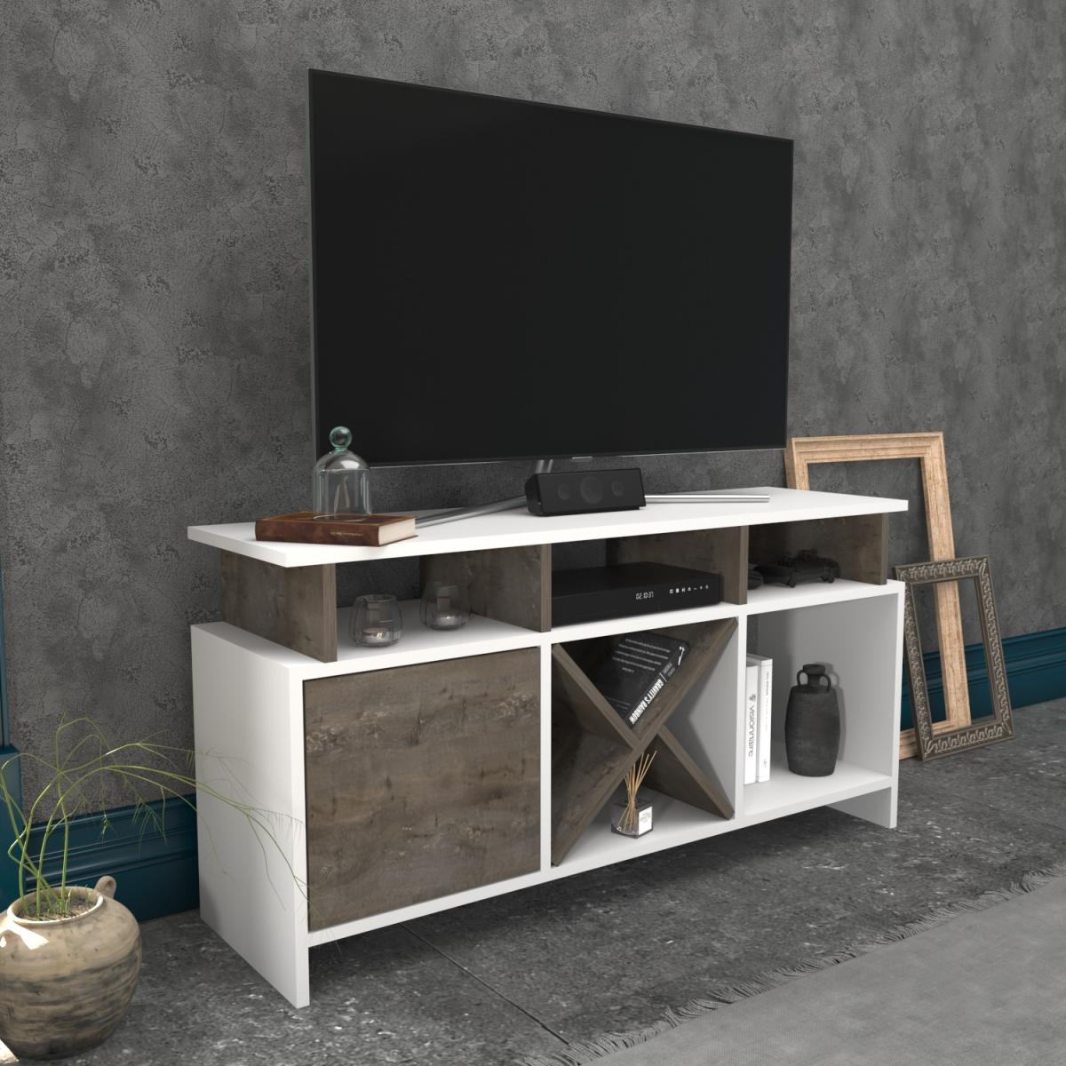 Auburn 120 cm Wide TV Unit and Media Console with Shelves - Anthracite – image 17