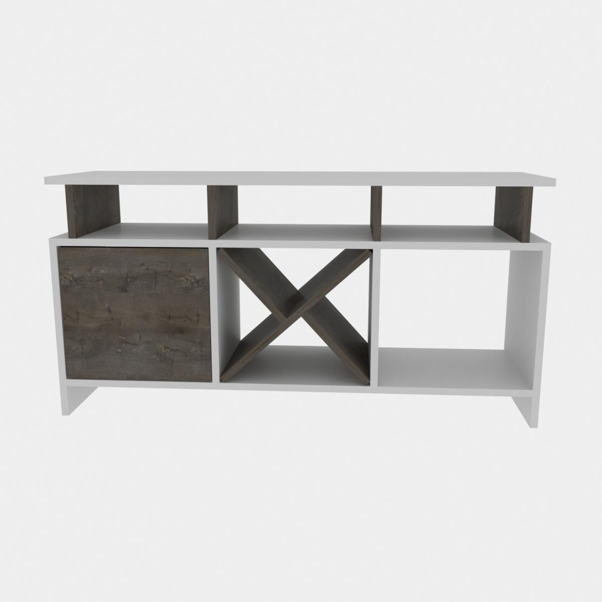 Auburn 120 cm Wide TV Unit and Media Console with Shelves - Anthracite – image 20