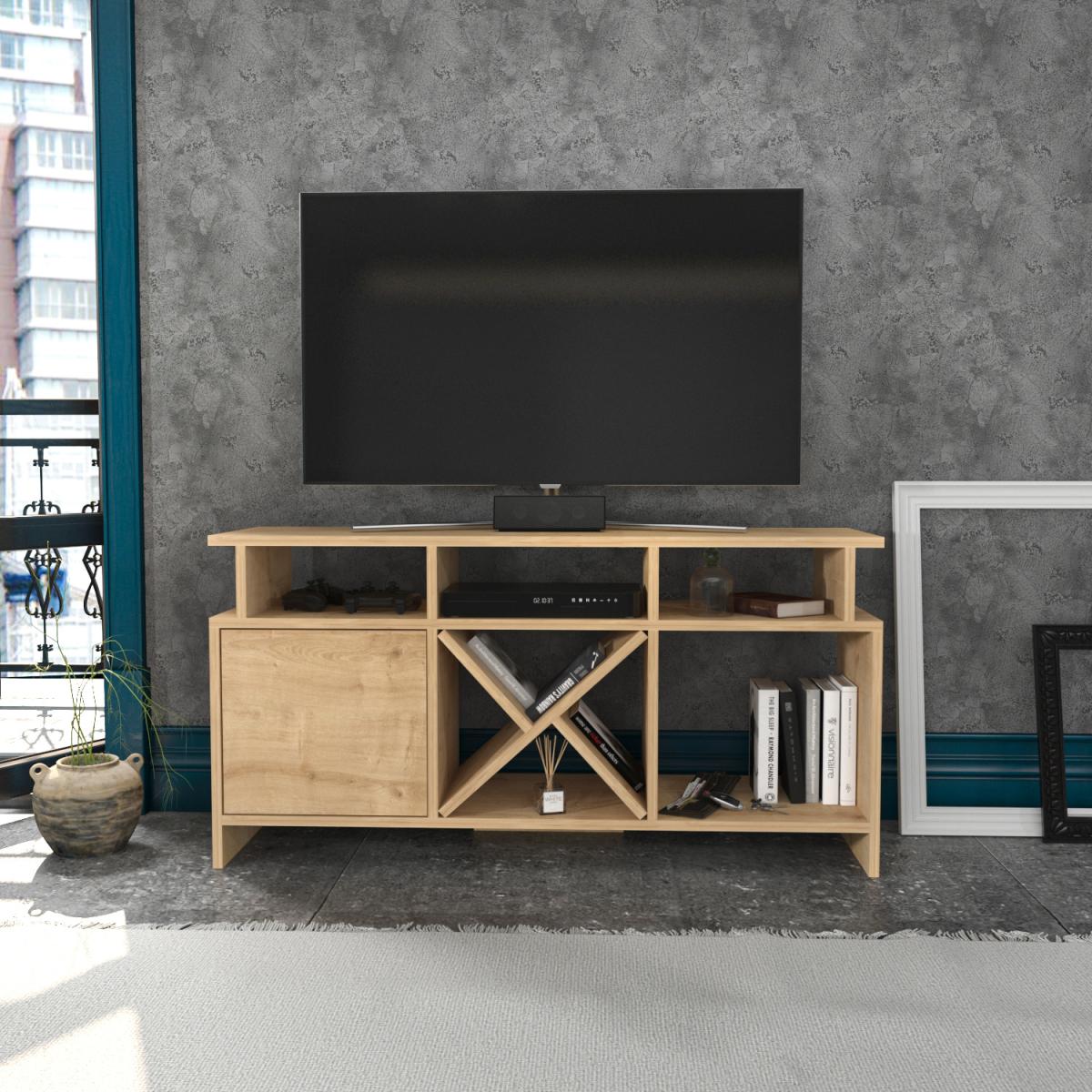 Auburn 120 cm Wide TV Unit and Media Console with Shelves - Anthracite – image 21