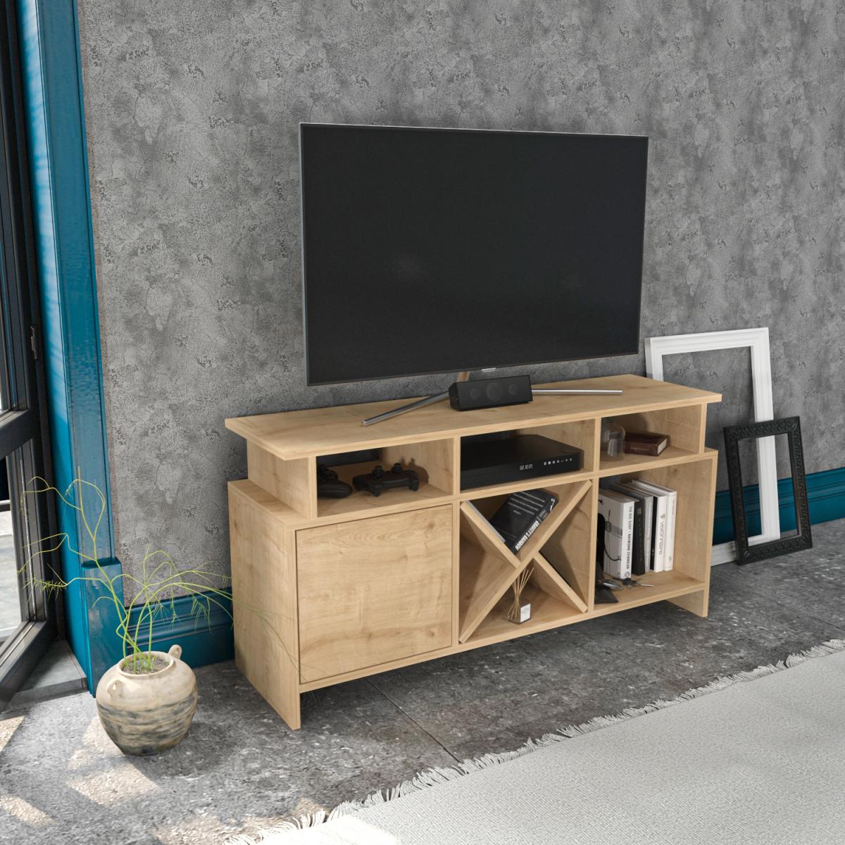 Auburn 120 cm Wide TV Unit and Media Console with Shelves - Anthracite – image 22