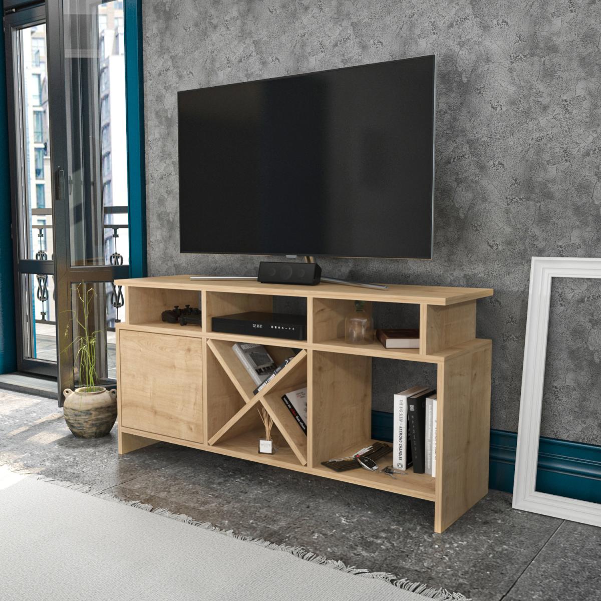 Auburn 120 cm Wide TV Unit and Media Console with Shelves - Anthracite – image 23