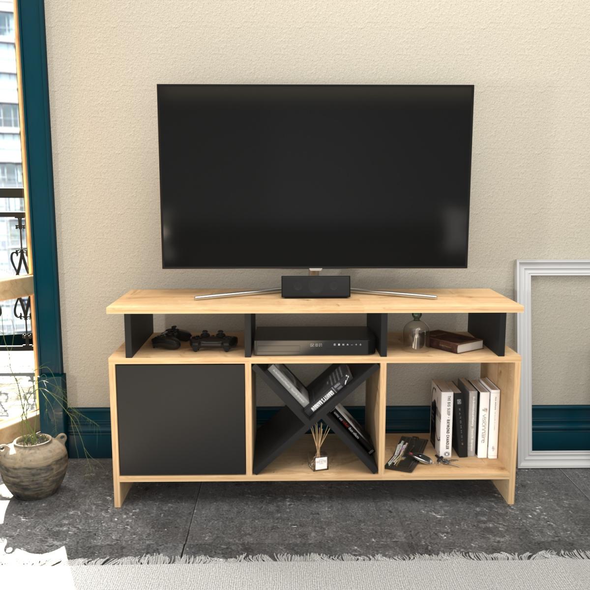 Auburn 120 cm Wide TV Unit and Media Console with Shelves - Anthracite – image 26