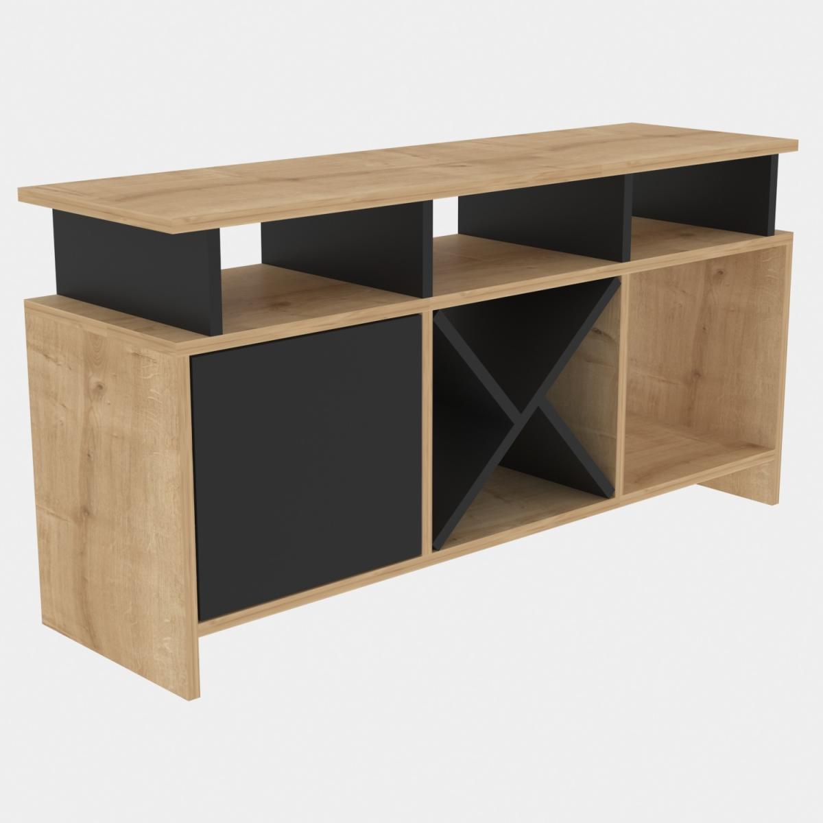 Auburn 120 cm Wide TV Unit and Media Console with Shelves - Anthracite – image 29