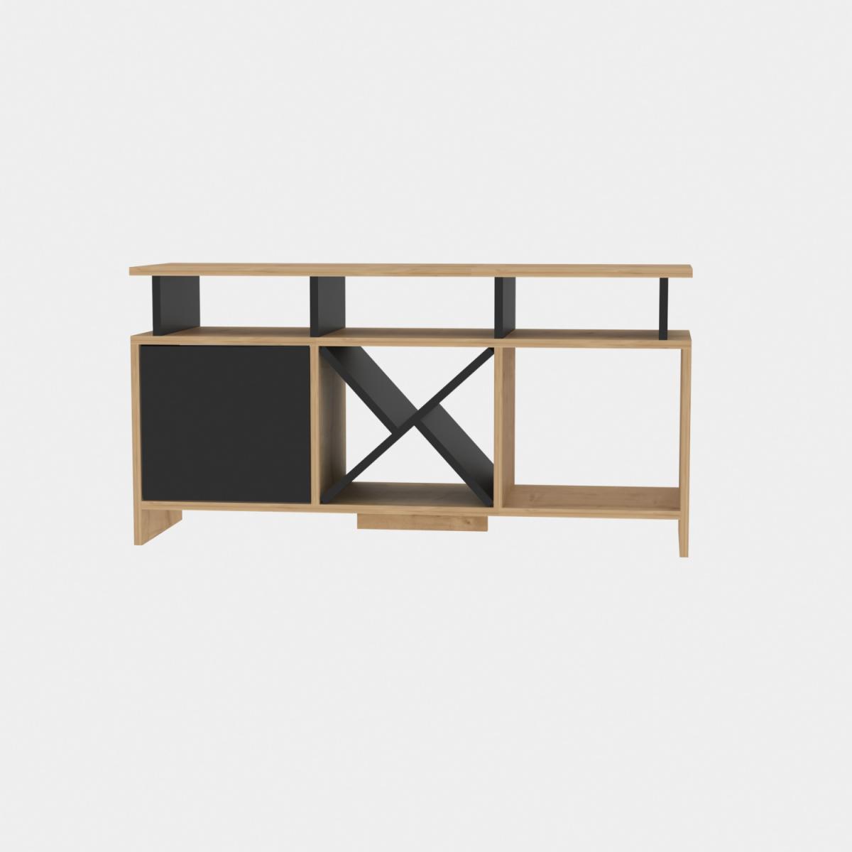 Auburn 120 cm Wide TV Unit and Media Console with Shelves - Anthracite – image 30