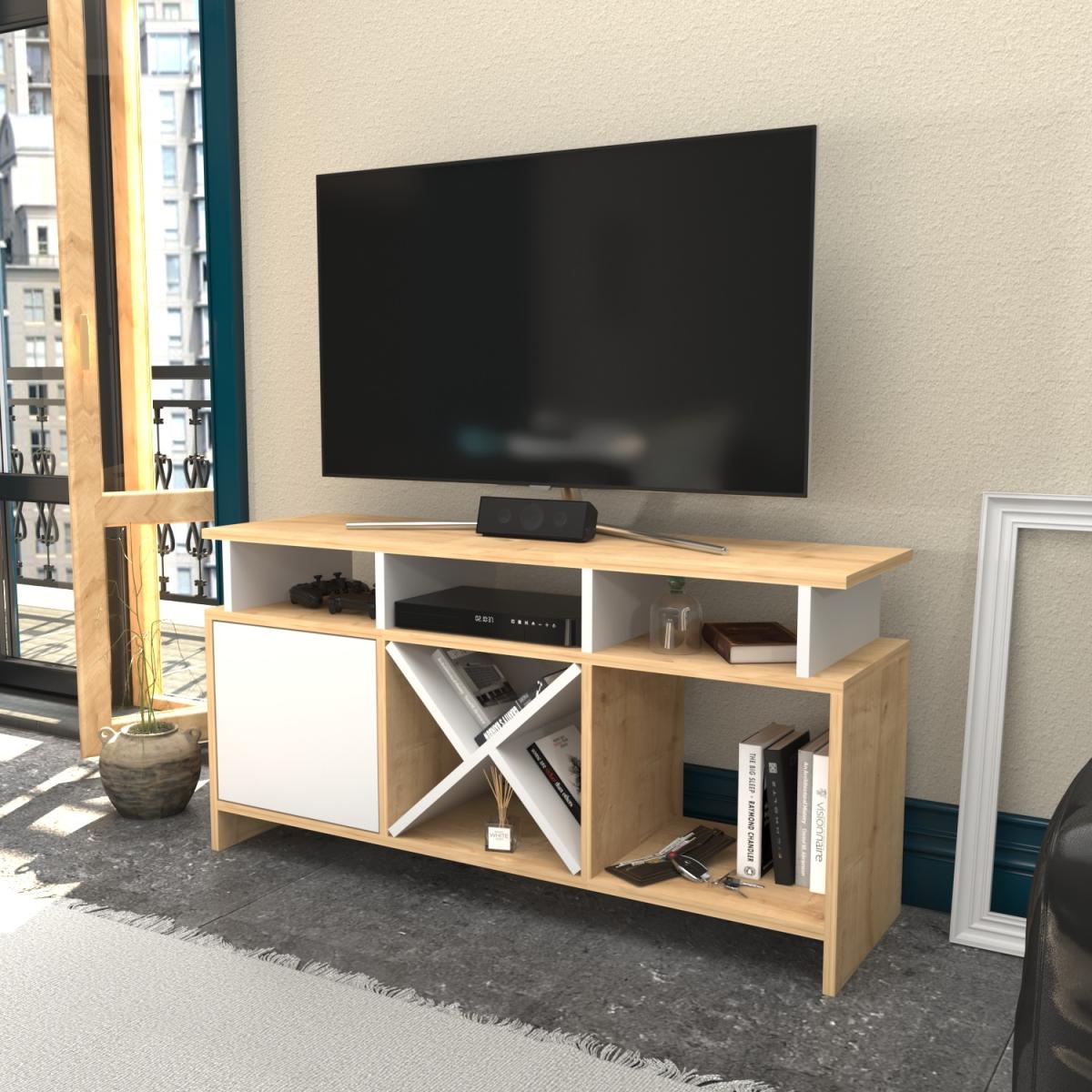 Auburn 120 cm Wide TV Unit and Media Console with Shelves - Anthracite – image 44