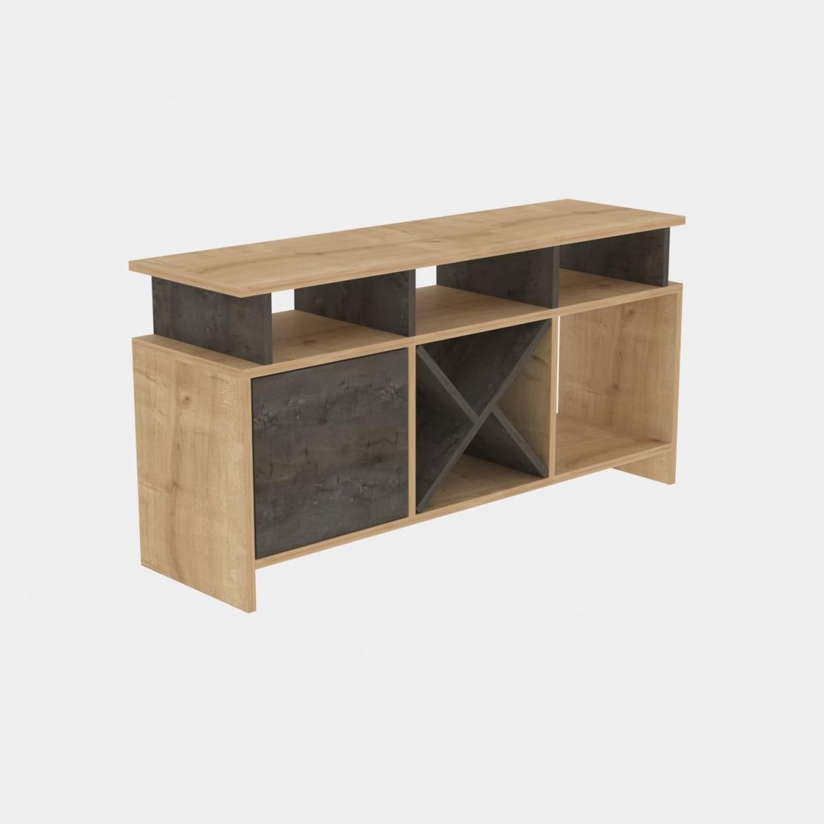 Auburn 120 cm Wide TV Unit and Media Console with Shelves - Anthracite – image 46