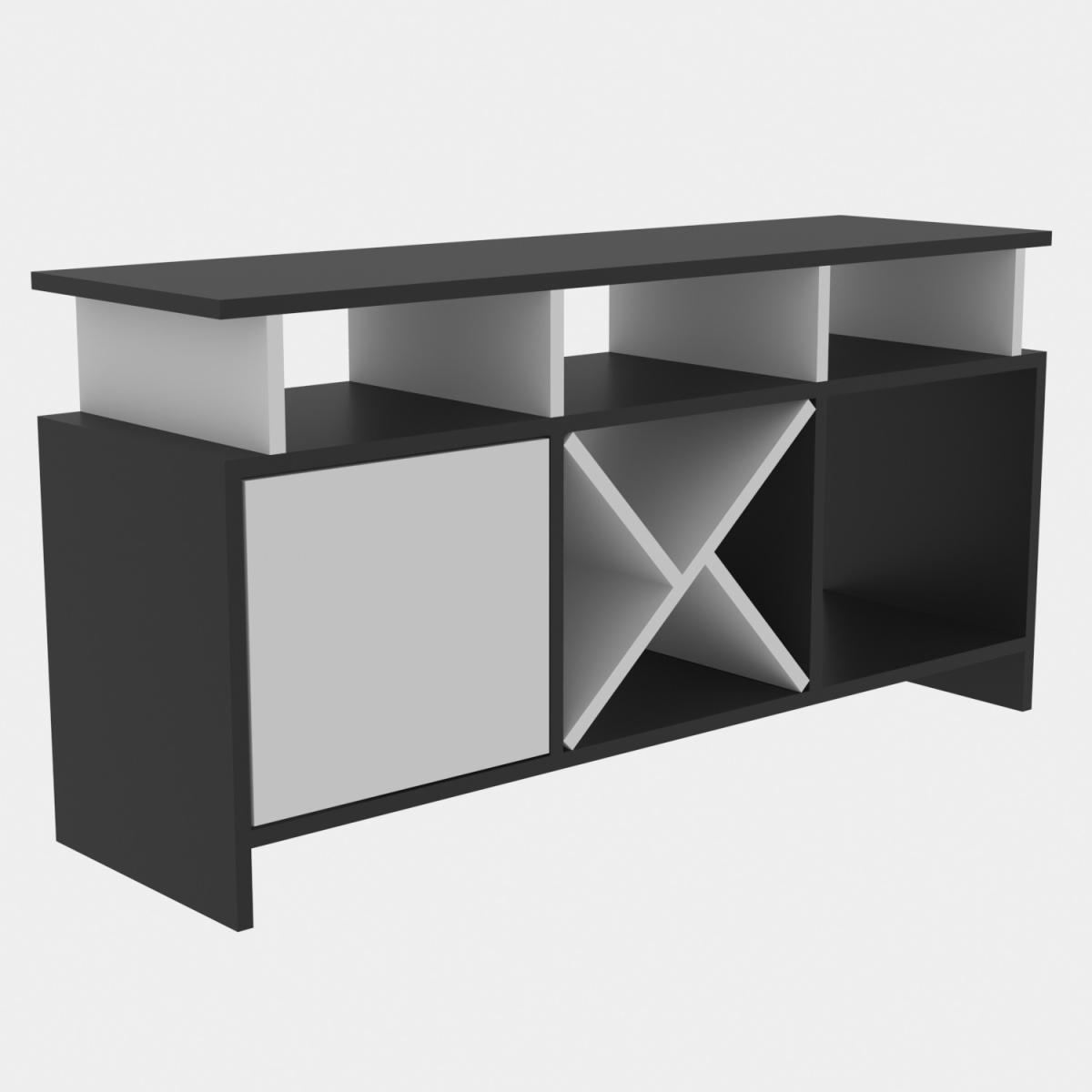 Auburn 120 cm Wide TV Unit and Media Console with Shelves - Anthracite – image 51
